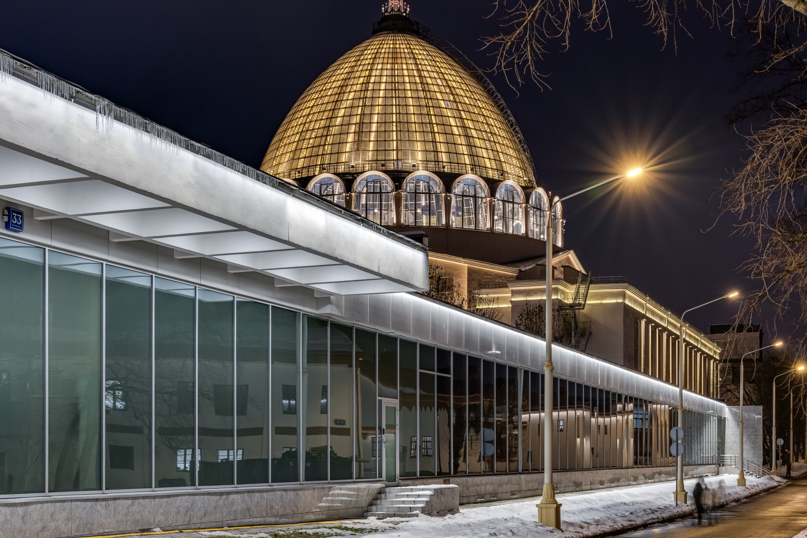 Pavilion No. 33 at VDNKh - outdoor lighting project