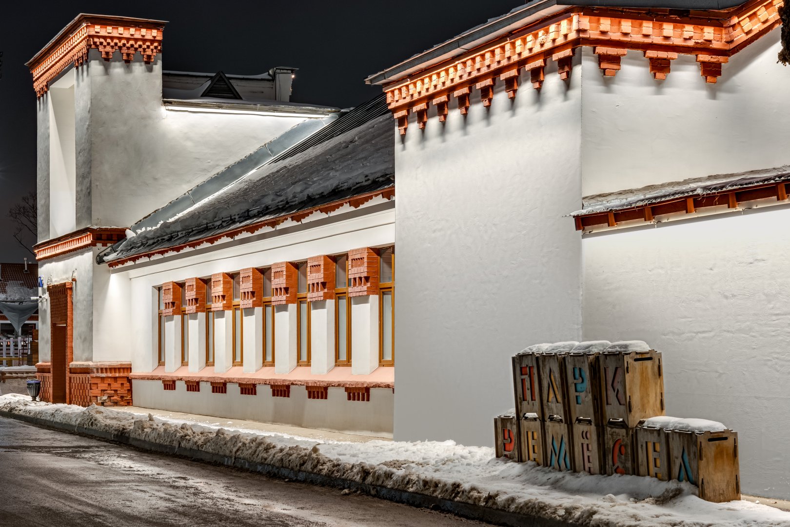 Pavilion No. 47 at VDNKh - outdoor lighting project