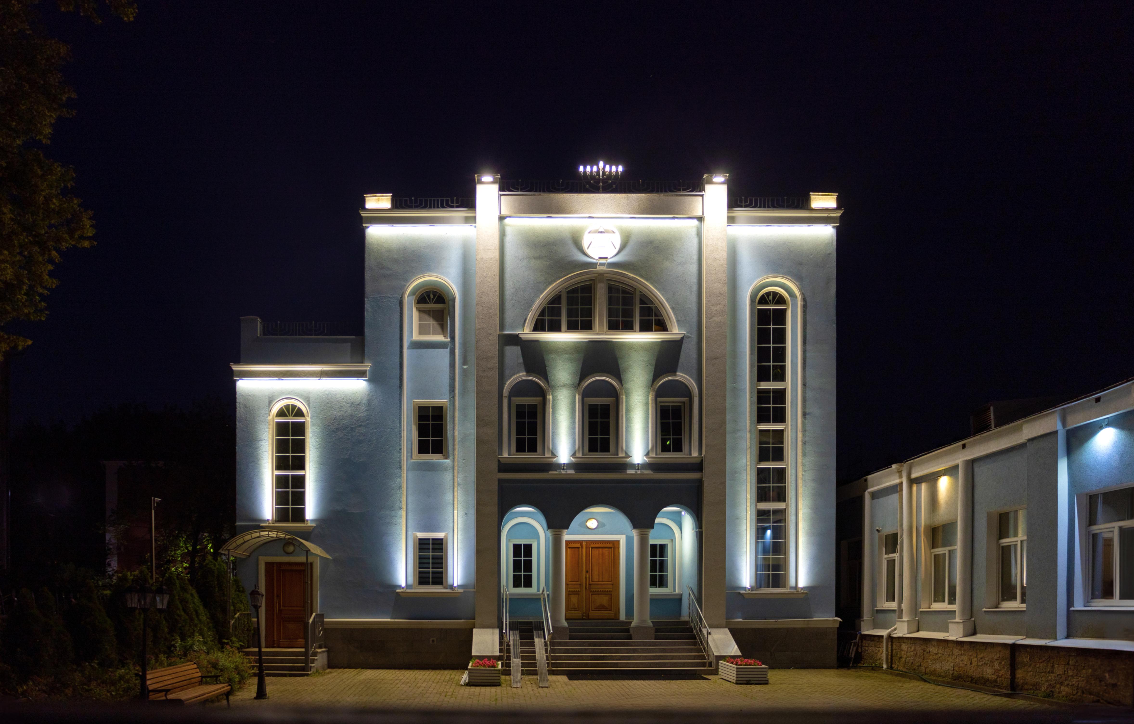 Здание Ярославской синагоги - проект наружного освещения