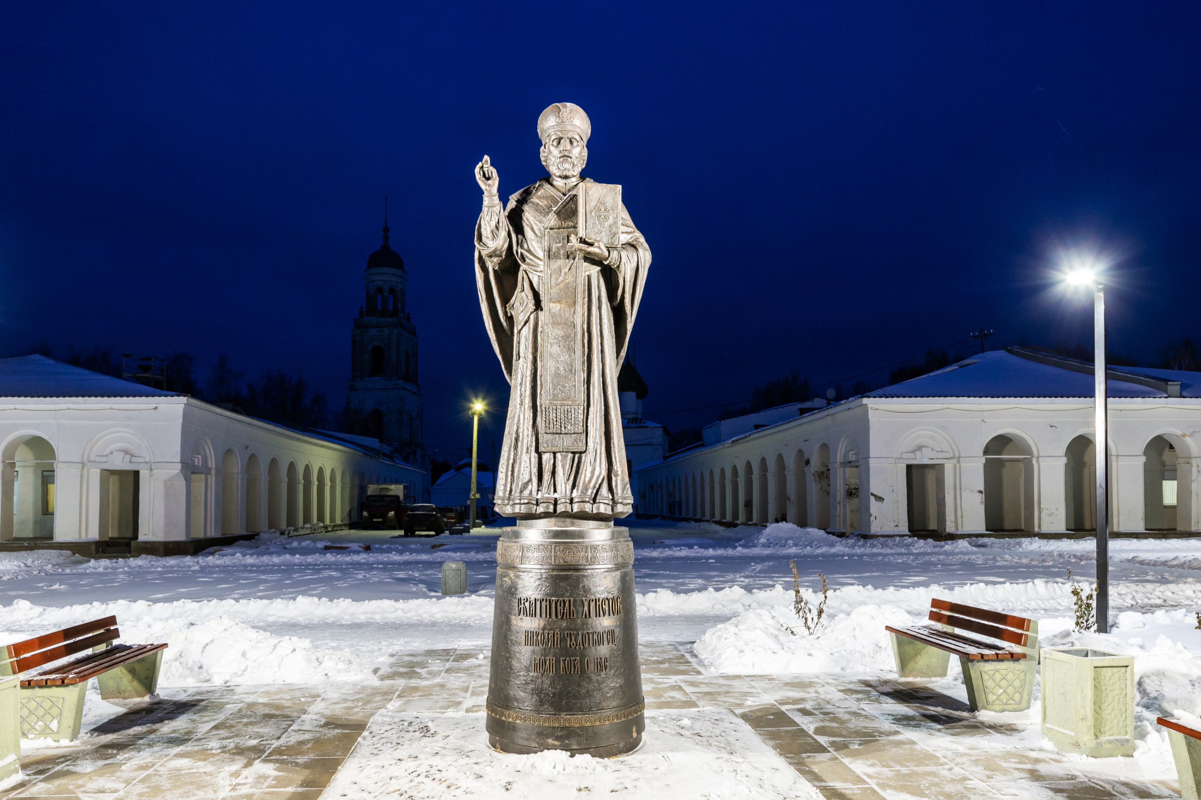 Памятник Николаю Чудотворцу - проект наружного освещения