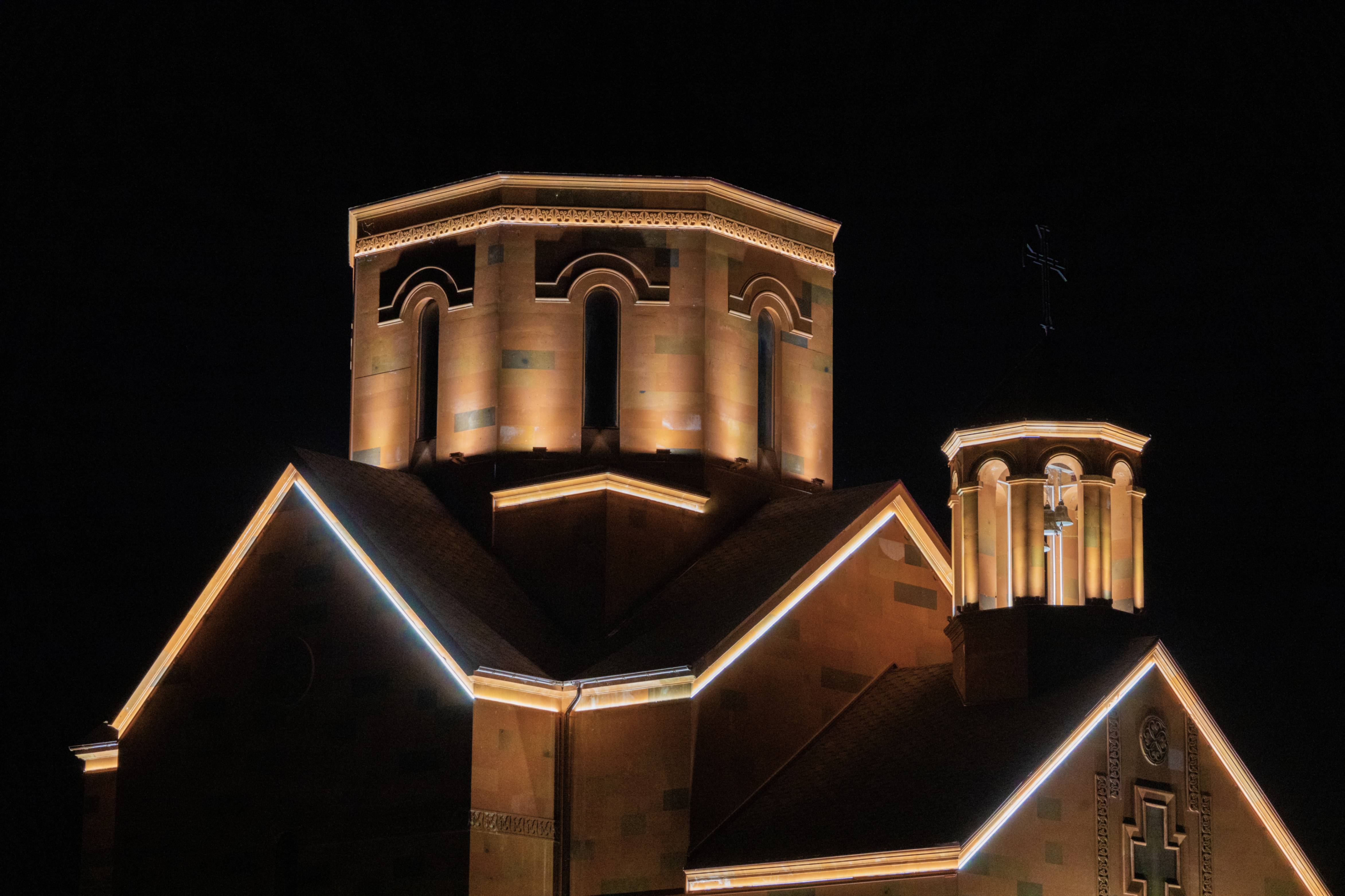 Церковь Сурб Геворг - проект наружного освещения
