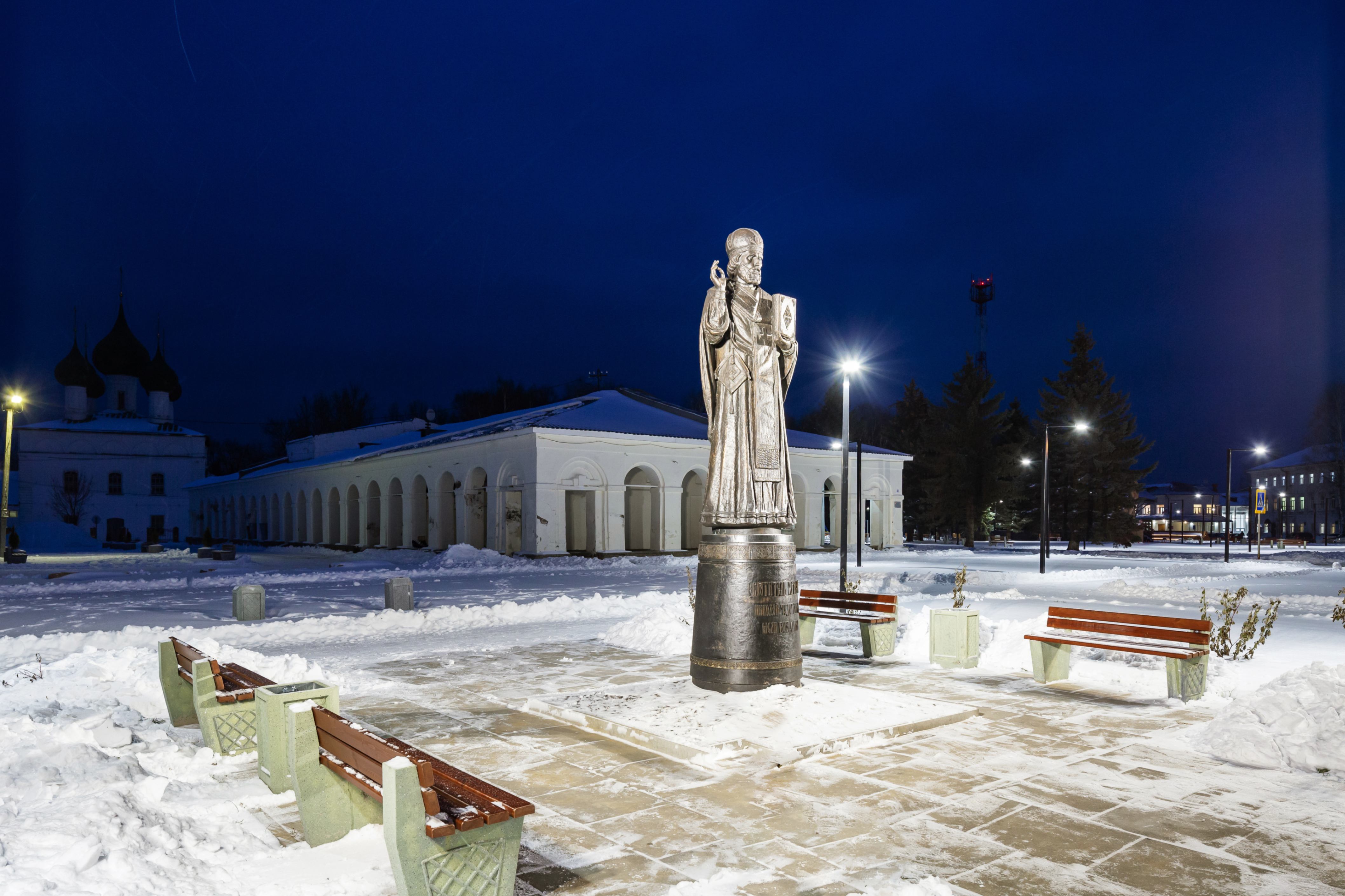 Памятник Николаю Чудотворцу - проект наружного освещения