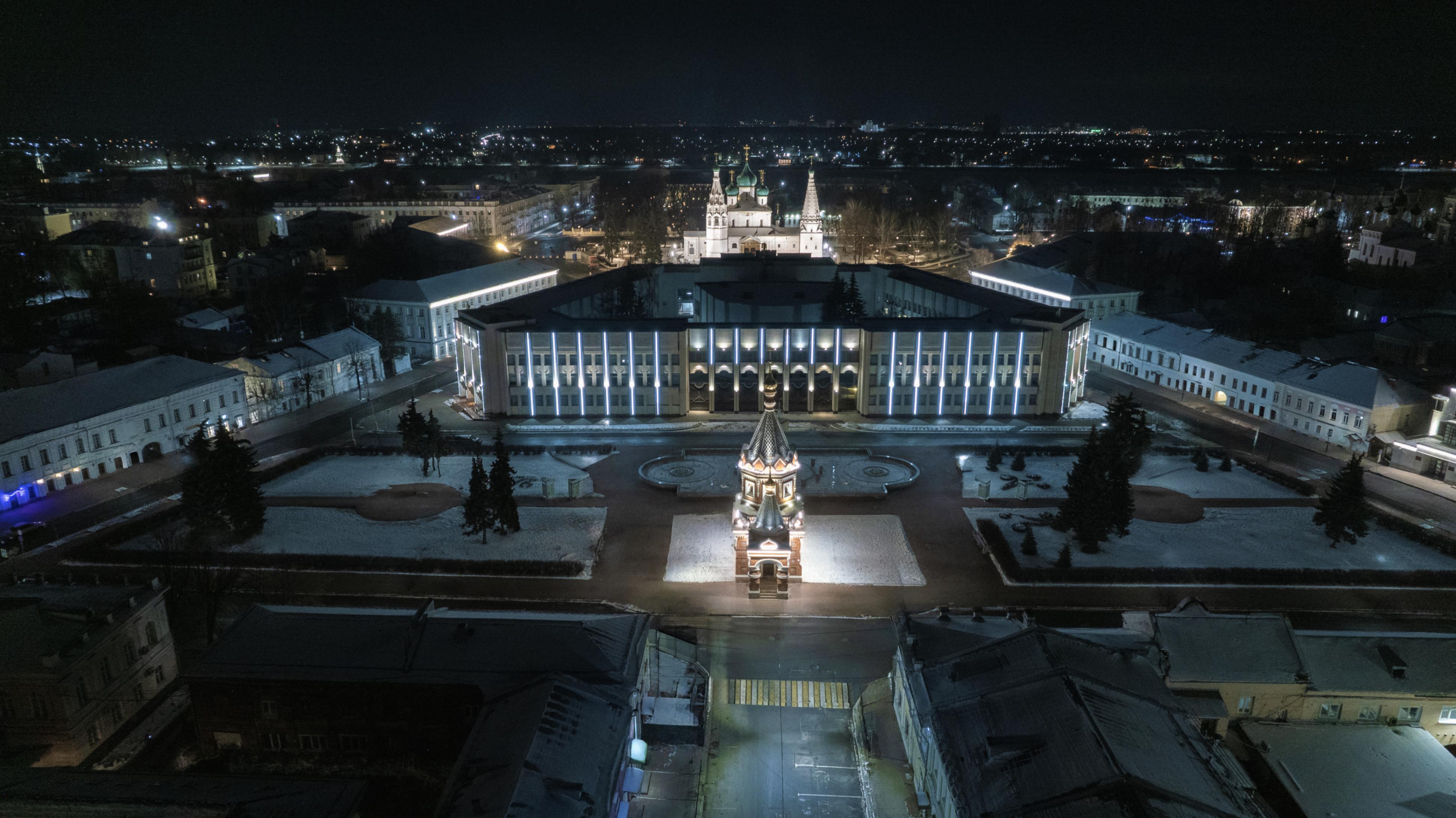 Часовня Александра Невского - проект наружного освещения