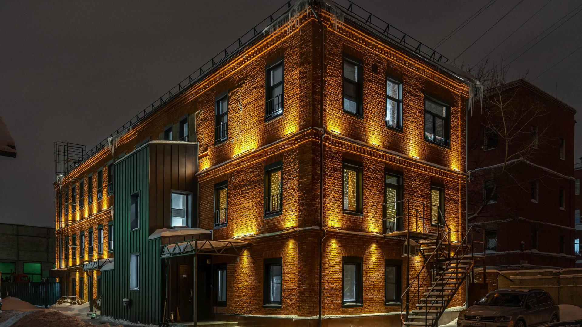 Green Dent - outdoor lighting project