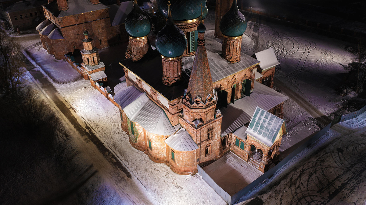 Temple Complex in Korovniki - outdoor lighting project