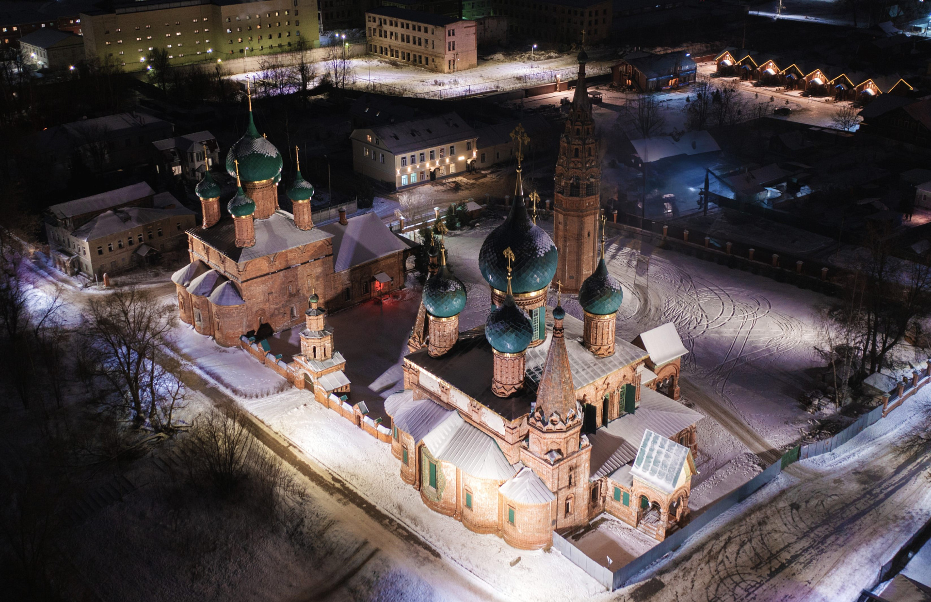 Temple Complex in Korovniki - outdoor lighting project