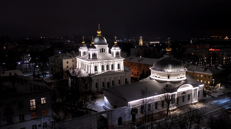 Церковь Сретения Господня - проект наружного освещения