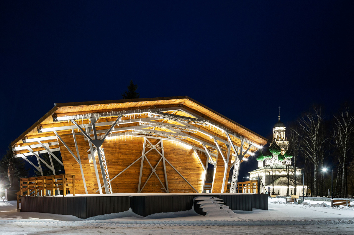 Городская сцена - проект наружного освещения