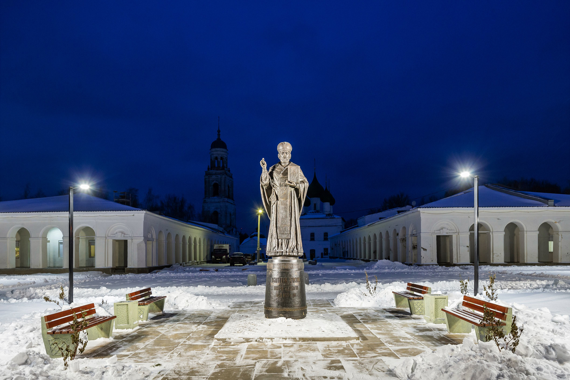 Памятник Николаю Чудотворцу - проект наружного освещения