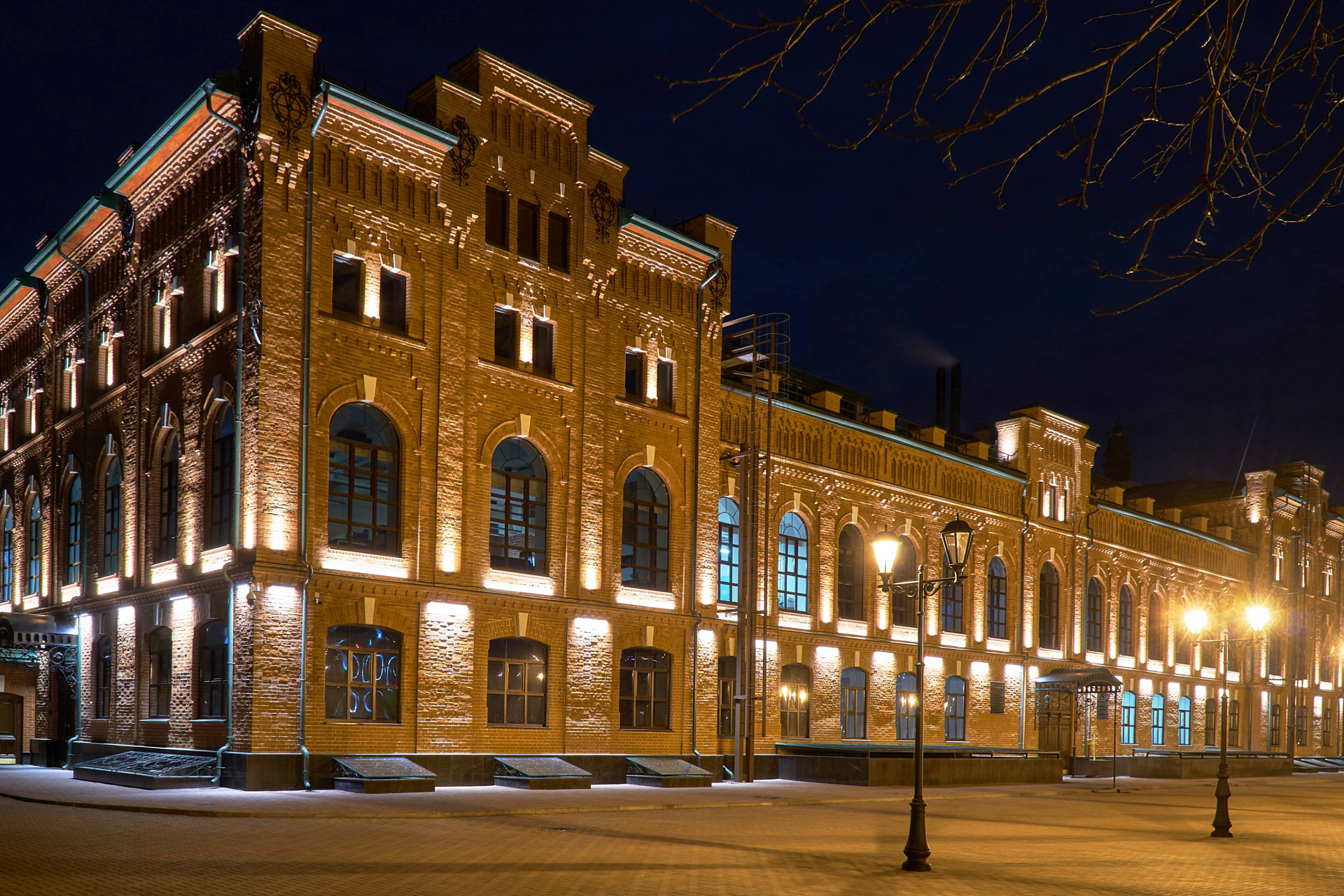 Business center in Ryazan - outdoor lighting project