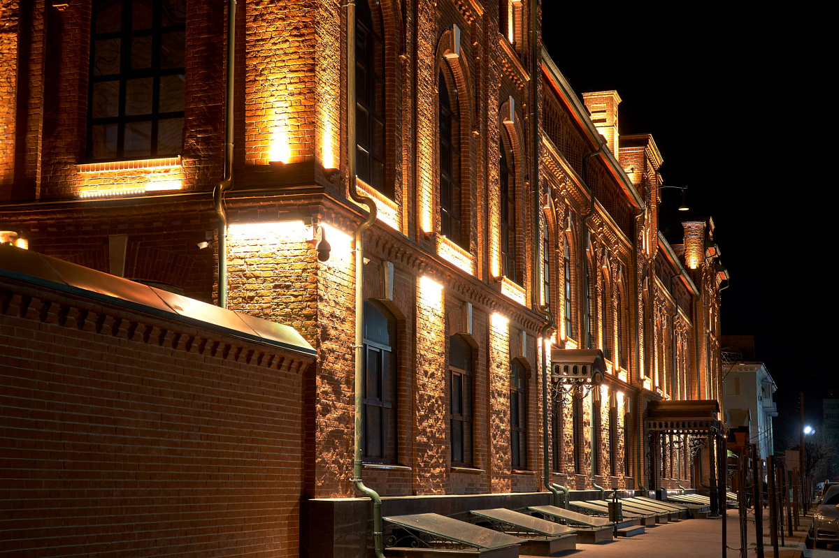 Business center in Ryazan - outdoor lighting project