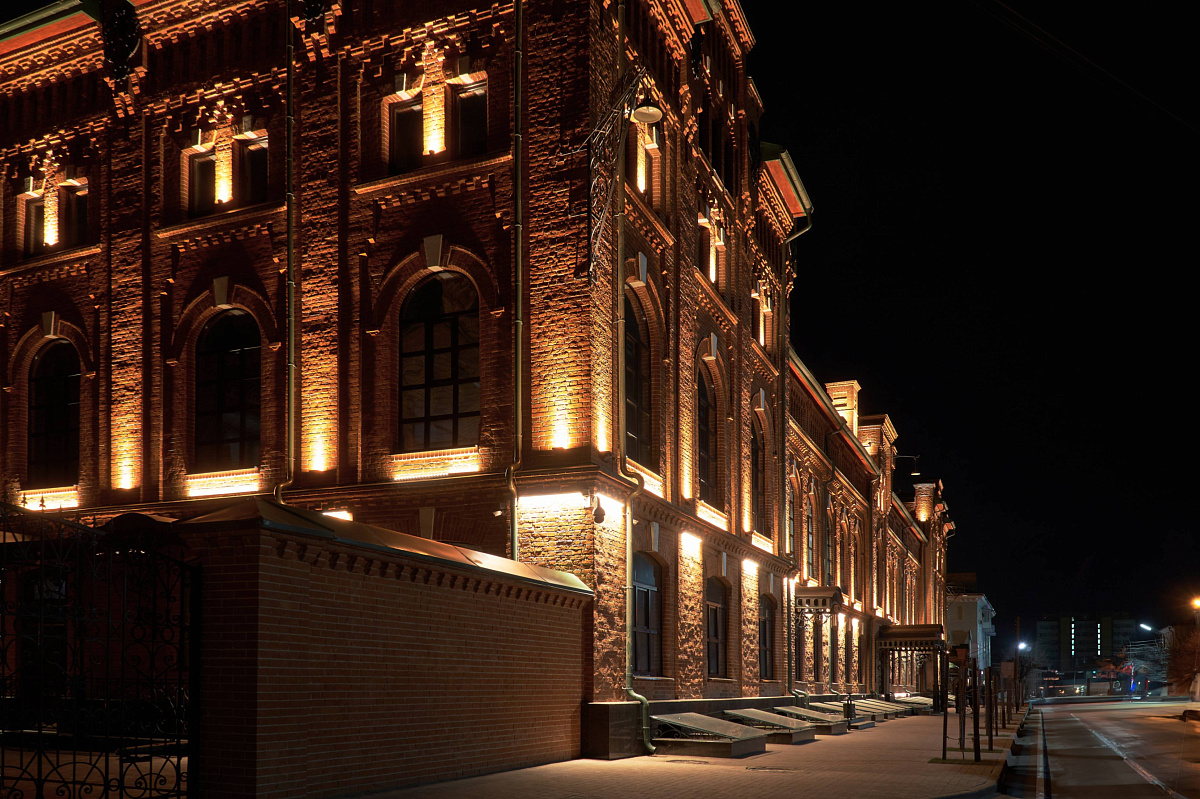 Business center in Ryazan - outdoor lighting project