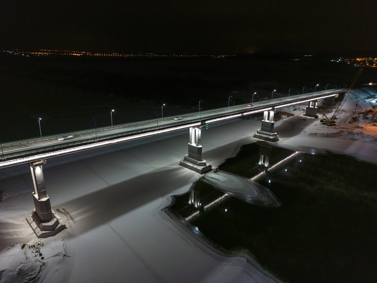 Kashirsky Bridge - outdoor lighting project