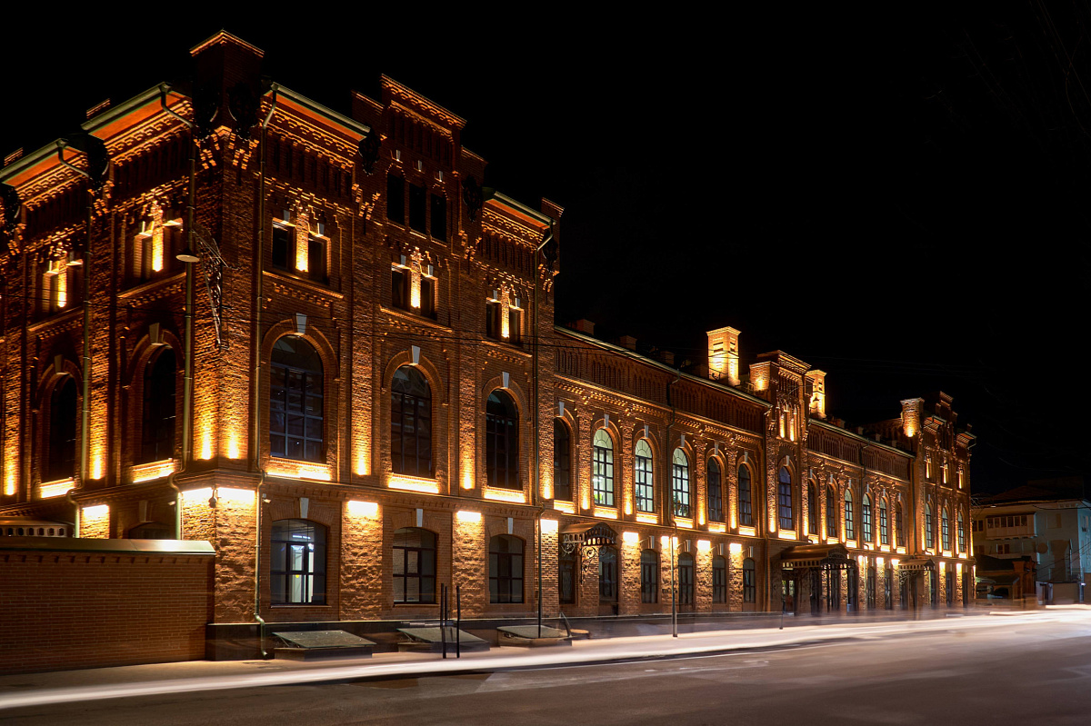 Business center in Ryazan - outdoor lighting project