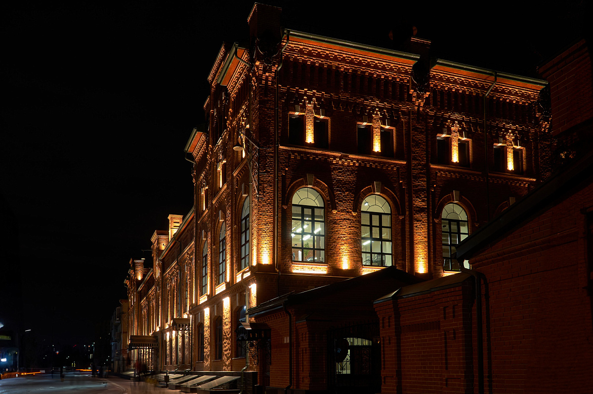 Business center in Ryazan - outdoor lighting project